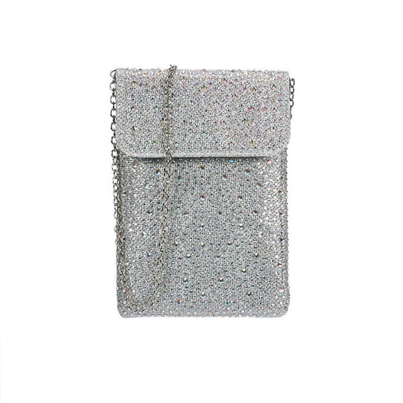 Gorgeous D'margeaux Newyork Crystal Evening Bag - sliver - Picture 1 of 4